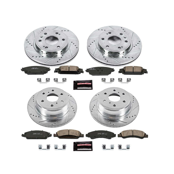 PowerStop Z23 Daily Driver Carbon-Fiber Ceramic Brake Pad and Drilled & Slotted