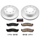 PowerStop Genuine Geomet Coated Rotor and Low-Dust Ceramic Brake Pad Kit