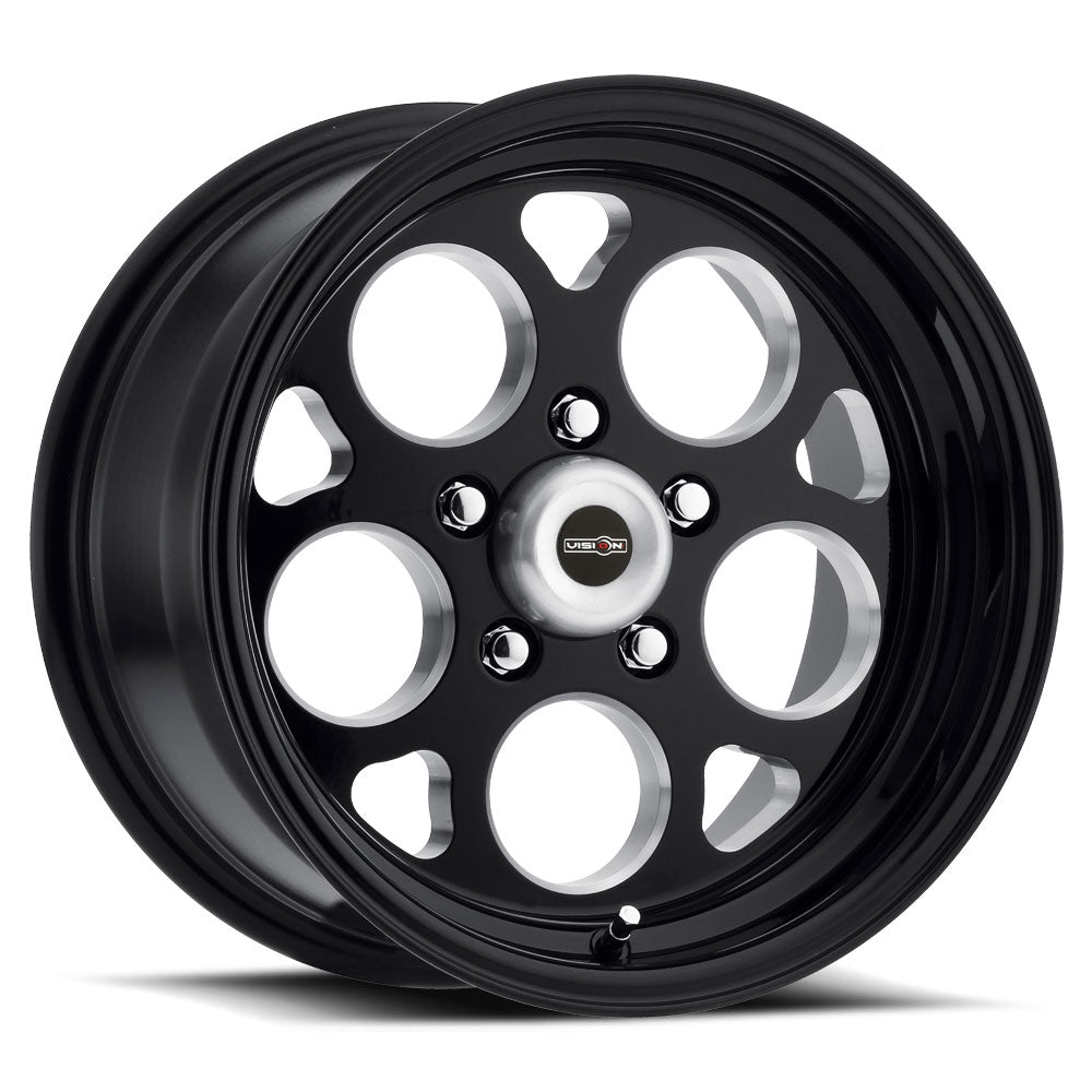 15x8 Vision 561 Sport Mag Black Milled 5x114.3 5x4.5 ET27 Wheel Rim - 0