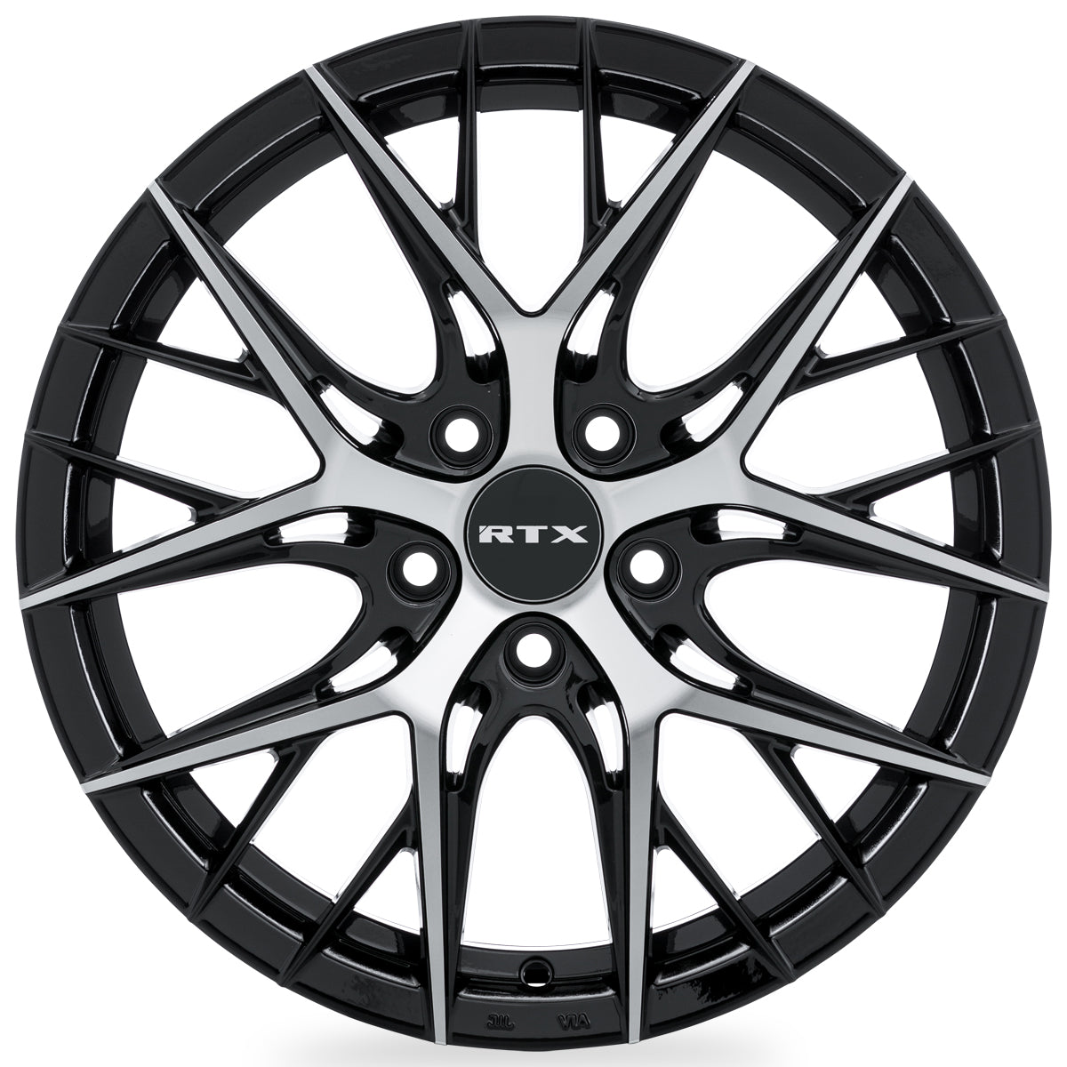 18x8 RTX Valkyrie Gloss Black Machined 5x114.3 ET40 wheel/rim