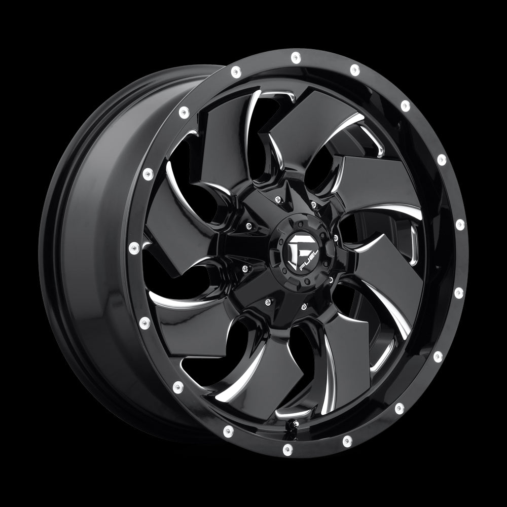 20X9 Fuel D574 Cleaver Gloss Black Milled 6X135/6X139.7 ET20 wheel/rim - 0