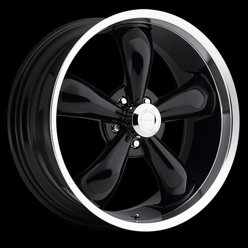 17x7 Vision 142 Legend 5 Black Machined Lip 5x120.65 5x4.75 ET6 Wheel Rim