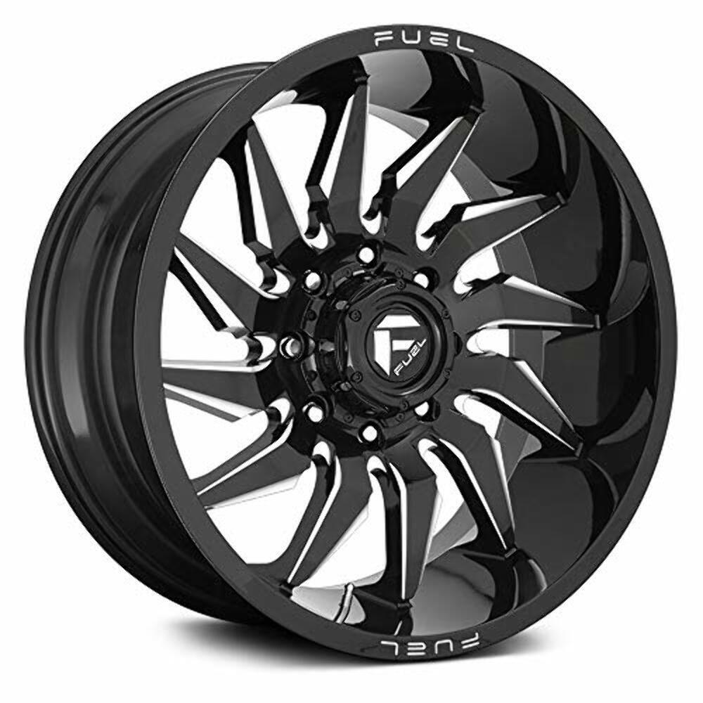 22X10 Fuel D744 Saber Gloss Black Milled 8X170 ET-18 wheel/rim - 0