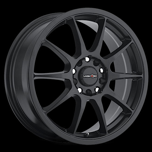 16x7 Vision 425 Bane Matte Black 5x110 5x115 5x ET38 Wheel Rim