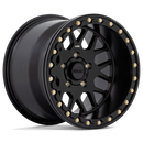 15X6 KMC ATV KS235 Grenade Beadlock Satin Black 4X137 ET38 wheel/rim-1