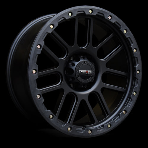 18x9 Vision 111 Nemesis Matte Black 5x127 5x5 ET0 Wheel Rim