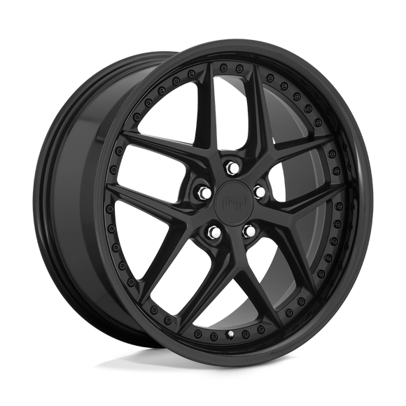 19X9.5 Niche M226 VICE Gloss Black Matte Black 5X112 ET48 wheel/rim