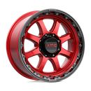 20X9 KMC KM548 CHASE Candy Red With Black Lip 8X180 ET18 wheel/rim-4