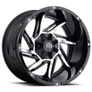 20x12 Vision 422 Prowler Gloss Black Machined Face 5x150 ET-51 Wheel Rim-2