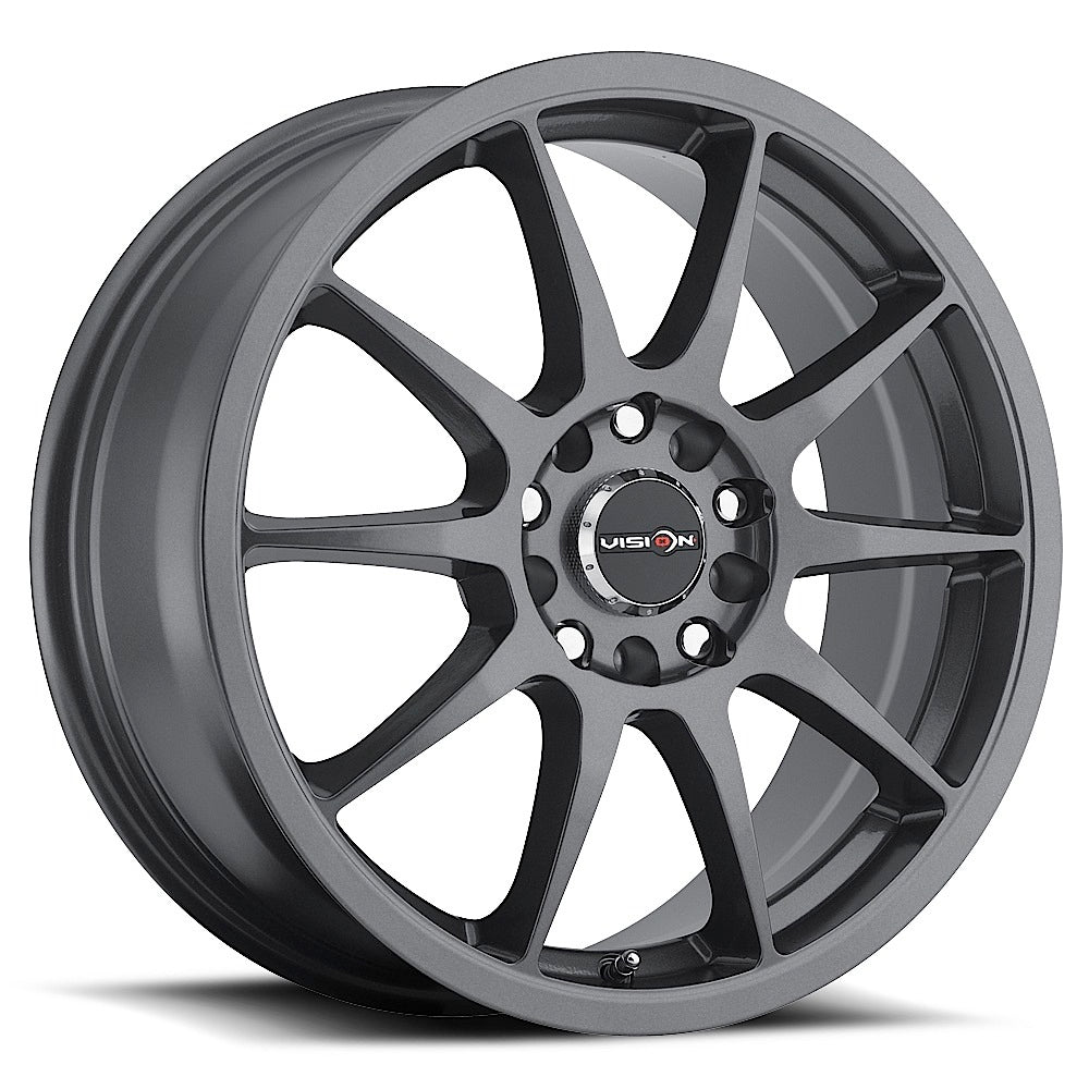 16x7 Vision 425 Bane Gunmetal 4x100 4x114.3 4x4.5 ET38 Wheel Rim - 0