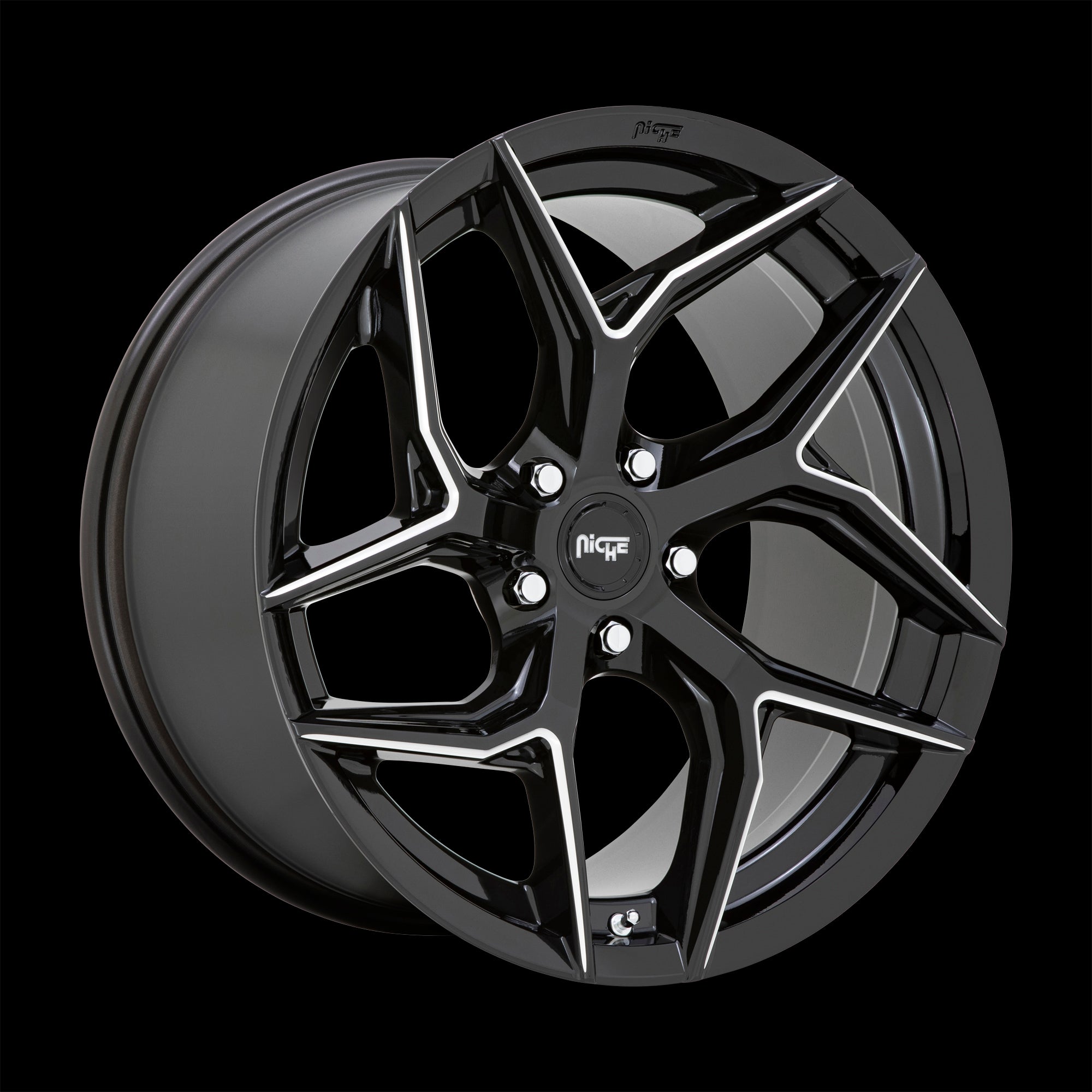 20X9 Niche M266 TORSION Gloss Black Milled 5X114.3 ET35 wheel/rim