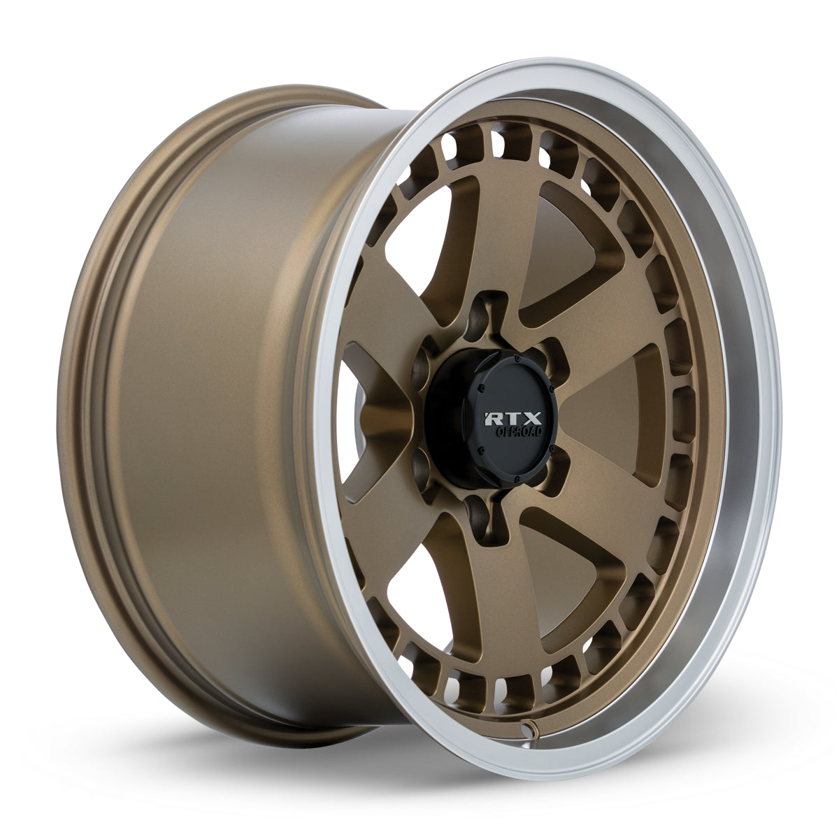 17x9 RTX Ozark Satin Bronze Machined Lip 6x139.7 ET0 wheel/rim