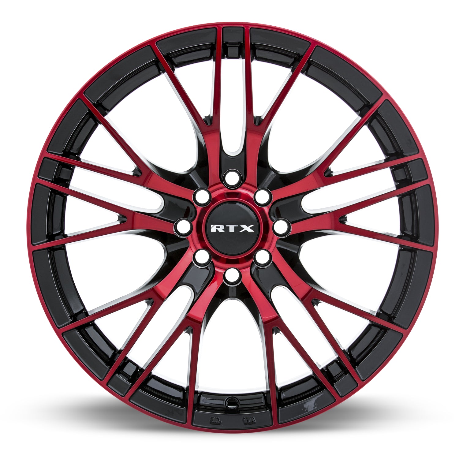 18x8 RTX Vertex Black Machined Red 5x114.3 ET40 wheel/rim - 0