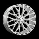 22X10.5 Asanti Black Leo Brushed Silver Wheel/Rim 5x115 ET25-2