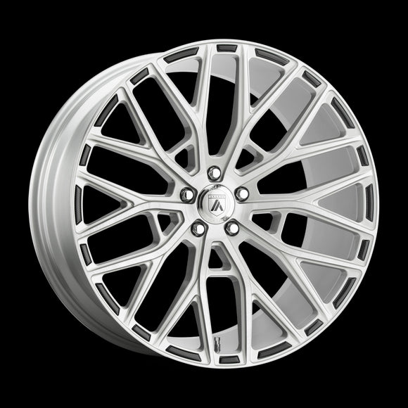22X10.5 Asanti Black Leo Brushed Silver Wheel/Rim 5x115 ET25