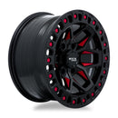 20x9 RTX Zion Black Milled Red 6x139.7 ET0 wheel/rim-3