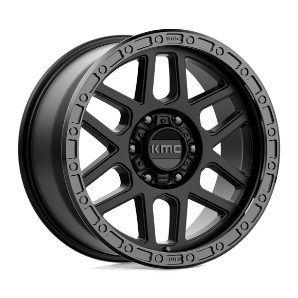 18X9 KMC KM544 MESA Satin Black With Gloss Black Lip 6X139.7 ET18 wheel/rim
