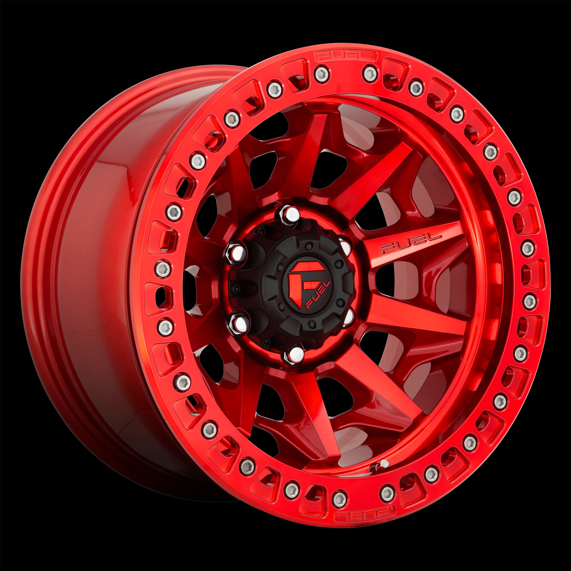 17X9 Fuel D113 Covert Beadlock Candy Red 6X135 ET-15 wheel/rim