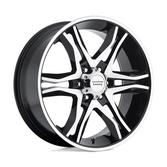17x8 American Racing Mainline Black Wheel/Rim 6x135 17-8 6-135 ET25