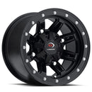 12x7 Vision 550 Five Fifty Matte Black 4x110 ET2.5 Wheel Rim-2
