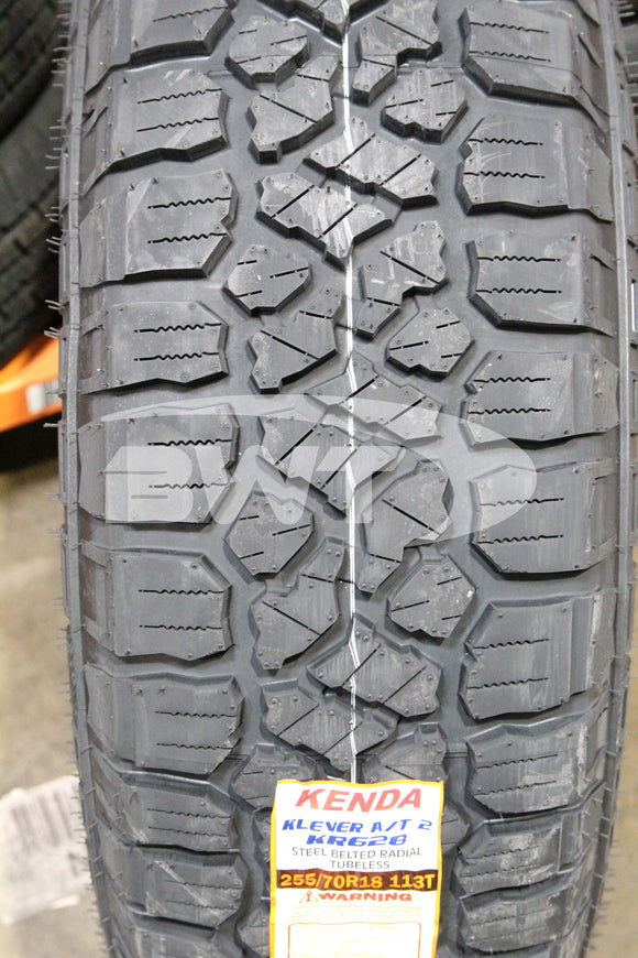 255/70R18 Kenda Klever AT2 KR628 113T RBL SL 255 70 18 2557018