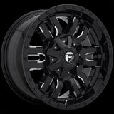 18X9 Fuel D595 SLEDGE Gloss Black Milled 8X170 ET1 wheel/rim