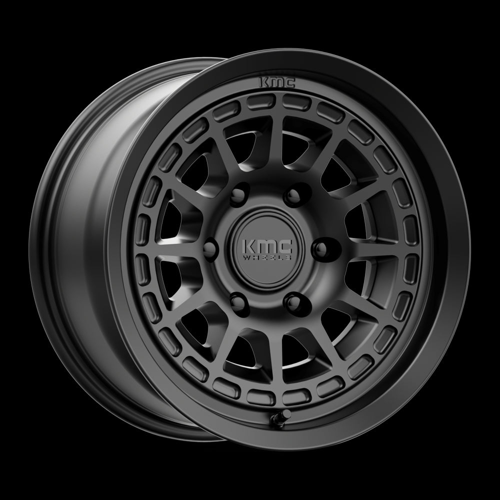 17X8.5 KMC KM719 CANYON Satin Black 6X139.7 ET0 wheel/rim