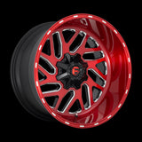 22X10 Fuel D691 Triton Candy Red Milled 6X135/6X139.7 ET-19 wheel/rim