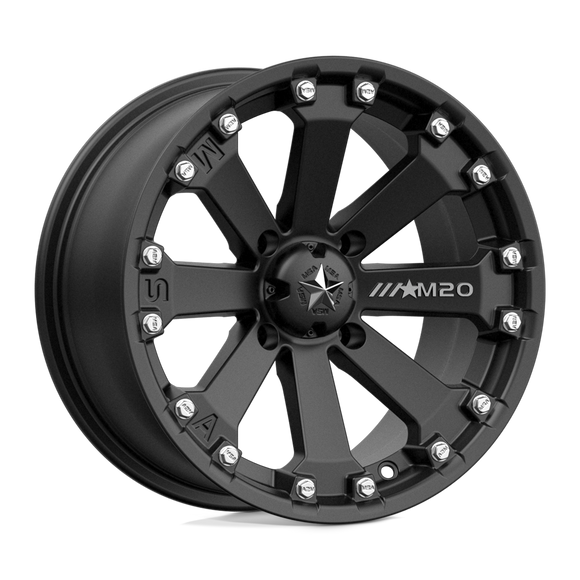 14X7 MSA OFFROAD Kore Black Wheel/Rim 4X137 ET0 4-137 14-7 M20-04737