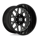 20X10 XD Series XD849 Grenade 2 Gloss Black Milled 6X139.7 ET-18 wheel/rim-1
