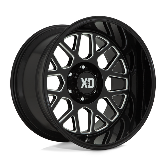 20X10 XD Series XD849 Grenade 2 Gloss Black Milled 6X139.7 ET-18 wheel/rim