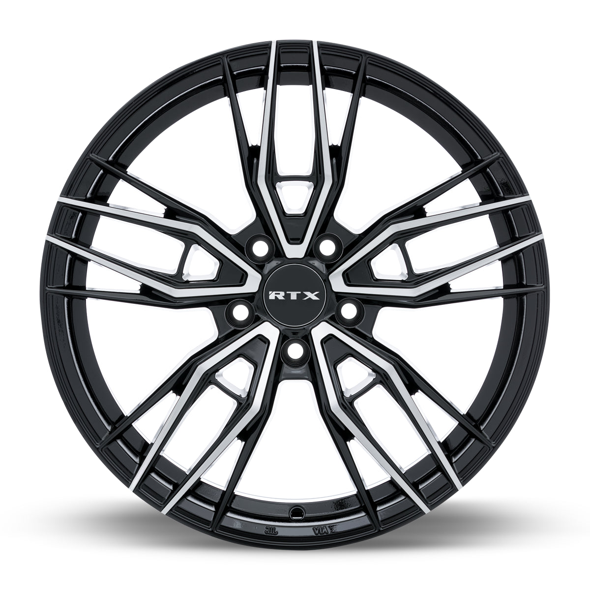 17x7.5 RTX Scepter Gloss Black Machined 5x114.3 ET40 wheel/rim - 0