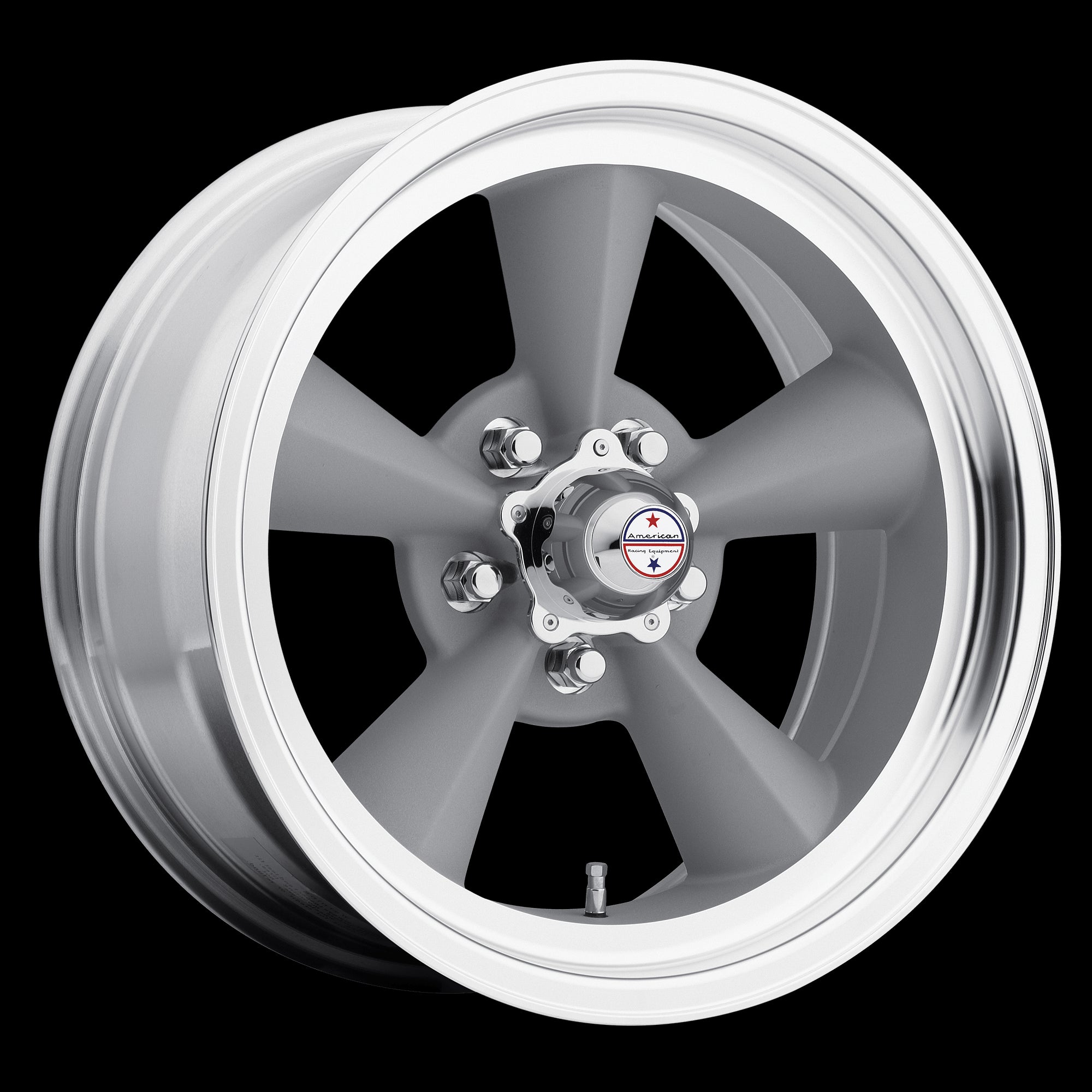 17X7 American Racing TT O Silver W/ Machined Lip Wheel/Rim 5x114.3 ET0