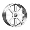 20X7 MSA Offroad Wheels Flash Chrome Wheel/Rim 4x156 ET0-1