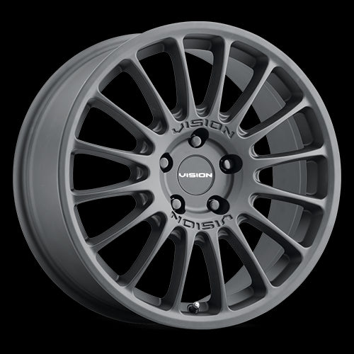 17x8 Vision 477 Monaco Satin Black 5x114.3 5x4.5 ET38 Wheel Rim