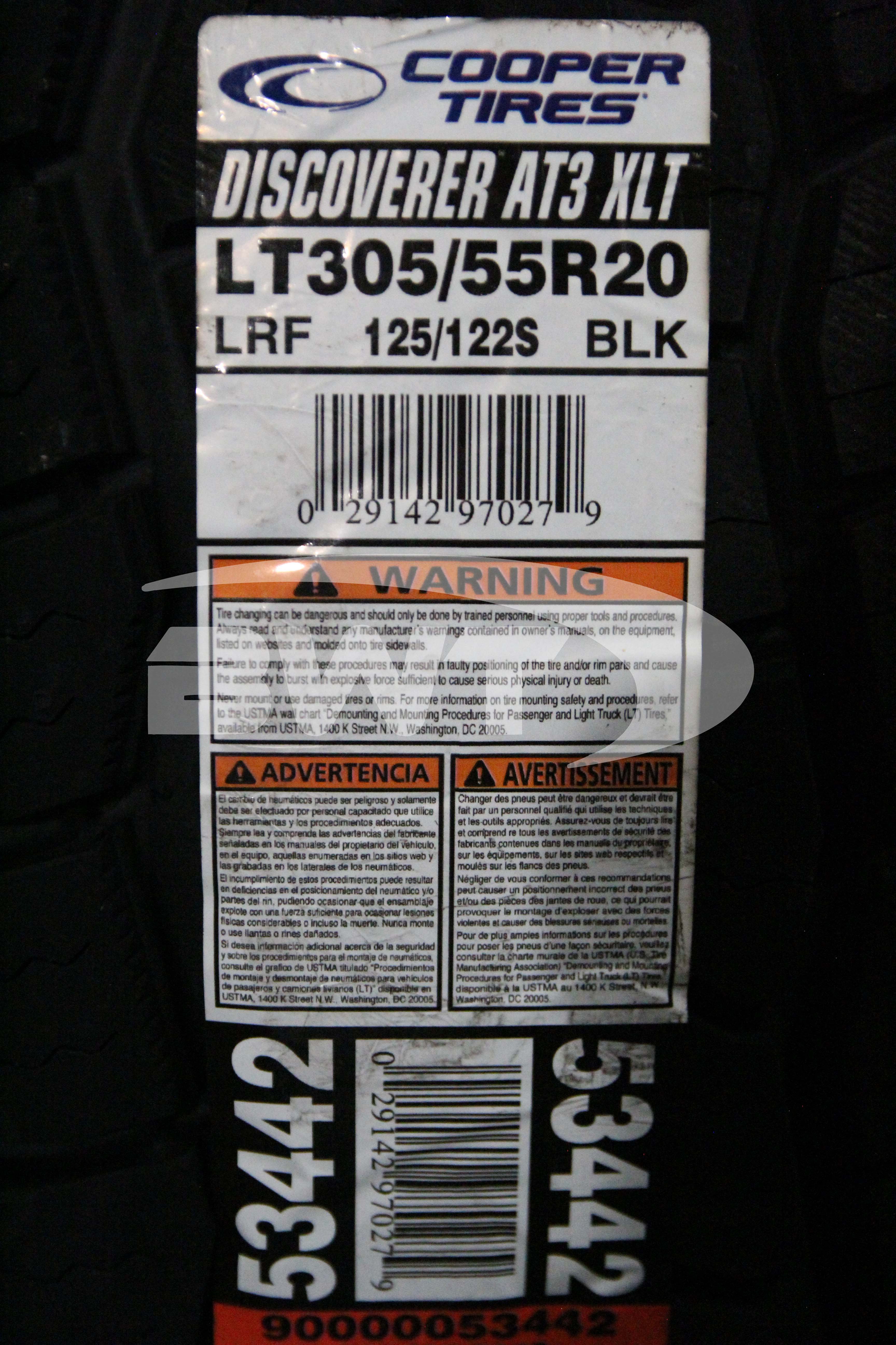 Cooper Discoverer AT3 XLT Tire(s)305/55R20 125Q LRF BSW 3055520