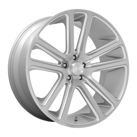 22X9.5 DUB S257 FLEX Gloss Silver Brushed Face 6X139.7 ET25 wheel/rim