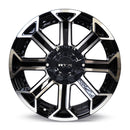 20x9 RTX Peak Gloss Black Machined 6x135/139.7 ET0 wheel/rim-2