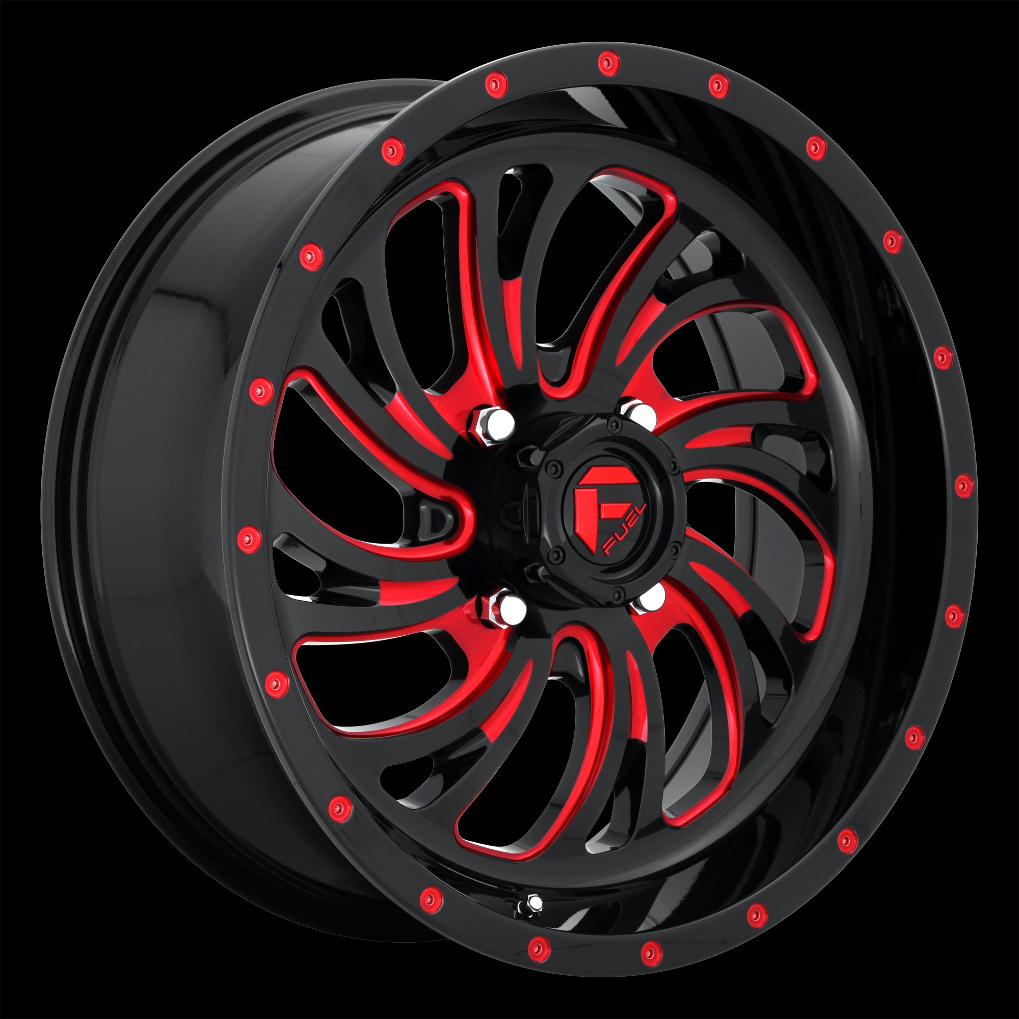 20X7 Fuel UTV D642 KOMPRESSOR Gloss Black-RTTC 4X156 ET13 wheel/rim