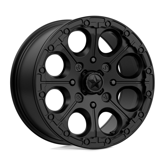 15X7 MSA OFFROAD WHEELS M44 CANNON Beadlock S-BLK 4X110 ET25 wheel/rim