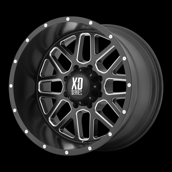 22X10 KMC XD Grenade Black Wheel 5X127 ET-24 5-127 22-10 XD82022050924N