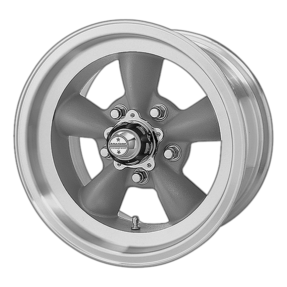 15x8 American Racing Torq Thrust D Gray Wheel/Rim 5x114.3 15-8 5-114.3 ET0