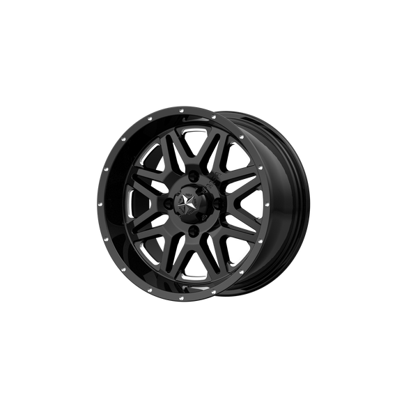 14X7 MSA OFFROAD Vibe Black Wheel/Rim 4X110 ET0 4-110 14-7 M26-04710M
