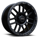 18x9 Vision 111 Nemesis Matte Black Wheel 6x139.7 ET0 CB106.2-1