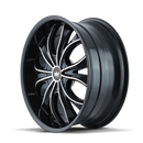 22X9.5 Mazzi Hustler Black-Gloss Wheel/Rim 6x135 342-22937B-2