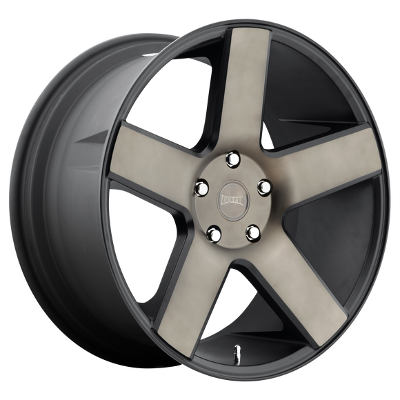22x8.5 DUB Baller Black & Machined Wheel/Rim 5x114.3 5-114.3 22-8.5