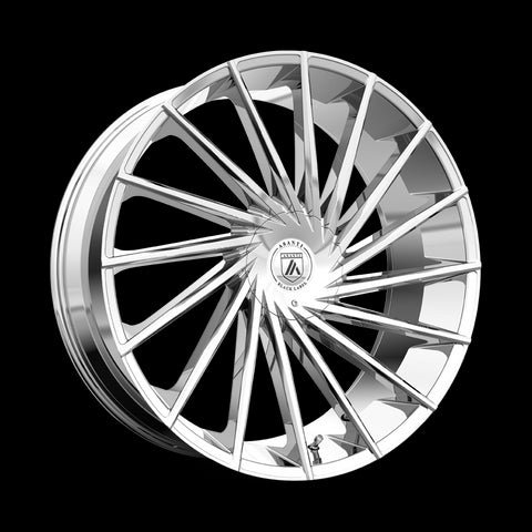 28X10 Asanti Black Matar Chrome Wheel/Rim 6x135 ET30