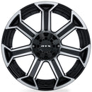 18x9 RTX Peak Gloss Black Machined 6x135/139.7 ET0 wheel/rim-5