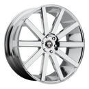 24X10 Dub Shot Calla Chrome 6x139.7 S120240084+20-3