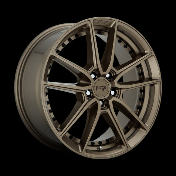 8x18 Niche Wheels M222 DFS Matte Bronze Wheel 5x114.3 ET30 CB72.56